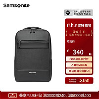 Samsonite 新秀麗 雙肩包 商務(wù)電腦包輕盈 出差超大容量書包男士雙肩背包 BP0 TX6*09002 黑色