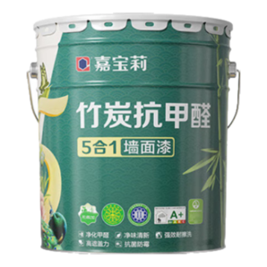 嘉寶莉（CARPOLY）內(nèi)墻乳膠漆竹炭抗甲醛五合一墻面漆抗菌防霉環(huán)保油漆涂料25kg/18L