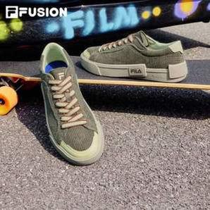 FILA 斐樂 FUSION 男子潮流低幫帆布鞋 T12M218204