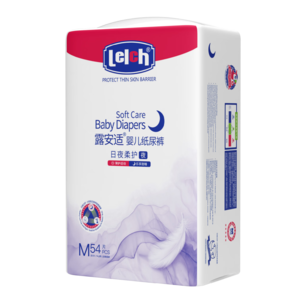 露安適（Lelch）柔護(hù)羽柔褲夜用紙尿褲M54(6-11kg) 干爽舒適嬰兒紙尿褲尿不濕