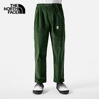 THE NORTH FACE 北面 休閑褲男戶外舒適燈芯絨長褲81SG 綠色/I0P 32