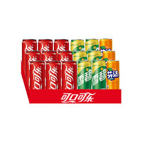 Coca-Cola 可口可樂 可樂+雪碧+芬達 330ml*24瓶