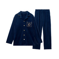 FENTENG 芬騰 睡衣 秋季長(zhǎng)袖家居服套裝 寶藍(lán)-男款 L