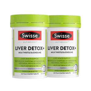 Swisse斯維詩護(hù)肝片2代 120片*2瓶 2.8倍奶薊膽堿西藍(lán)花籽護(hù)肝養(yǎng)胃