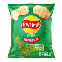 88VIP！Lay's 樂事 原切薯片 巖燒海苔味 135g 1袋