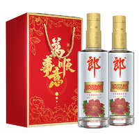 LANGJIU 郎酒 順品郎 金蓋 480ml*2瓶 禮盒裝 45度 濃醬兼香型白酒