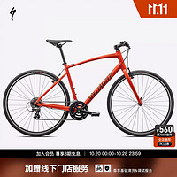 SPECIALIZED 閃電 SIRRUS 1.0 鋁合金城市健身通勤公路自行車(chē) 火焰紅/反光黑 XS