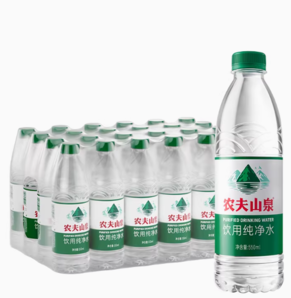 百億補(bǔ)貼！NONGFU SPRING 農(nóng)夫山泉 飲用純凈水550ml*24瓶塑膜裝