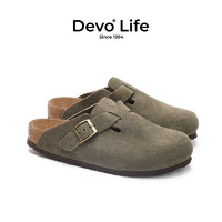 Devo 的沃 新店鋪 DevoLife旗艦店）的沃 軟木男士勃肯半拖鞋