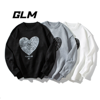 森馬旗下輕商務(wù)潮牌！GLM 情侶款圓領(lǐng)美式印花休閑毛衣