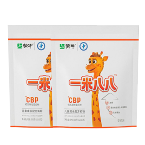 蒙牛一米八八兒童奶粉CBP高鈣成長奶粉3-15歲骨骼發(fā)育300g 2袋裝