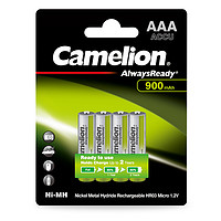 Camelion 飛獅 NH-AAA900ARBP4 7號(hào)鎳氫充電電池 1.2V 900mAh 4粒裝