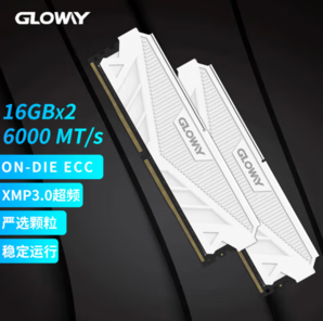 GLOWAY 光威 32GB(16GBx2)套裝 DDR5 6000 臺(tái)式機(jī)內(nèi)存條 天策系列 XMP&EXPO 適配黑神話悟空