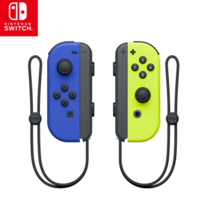 PLUS會員！Nintendo 任天堂 國行 Joy-con 游戲手柄 藍色&電光黃