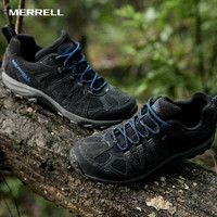 MERRELL 邁樂(lè) 男款戶外登山徒步鞋減震ACCENTOR 3 WP輕量防水防滑時(shí)尚耐磨透氣 J135471黑色（男款）