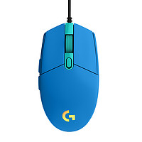 logitech 羅技 G102 二代 有線鼠標(biāo) 8000DPI RGB 藍色