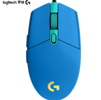 logitech 羅技 G102 二代 有線鼠標(biāo) 8000DPI RGB 藍色