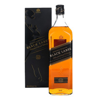 JOHNNIE WALKER 尊尼獲加 12年 黑牌 調(diào)和 蘇格蘭威士忌 40%vol 1L