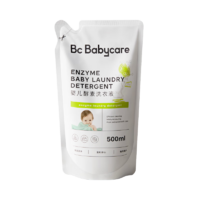 bc babycare嬰兒洗衣液無酒精寶寶專用嬰幼兒童酵素去污洗衣液組合抗菌抑菌 2.2L 1袋 獨立裝 【新款囤貨】