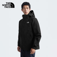 THE NORTH FACE 北面 沖鋒衣男戶外保暖羽絨內(nèi)膽三合一沖鋒外套81QS 黑色/JK3 M