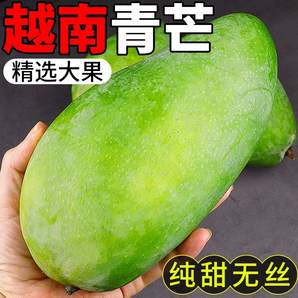 越南大青芒當(dāng)季新鮮水果整箱9斤爆甜多汁高糖水果非凱特芒包郵