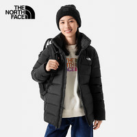 THE NORTH FACE 北面 羽絨服女戶外保暖550蓬鵝絨4U7V 黑色/JK3