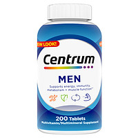 Centrum 善存 成人男士復(fù)合維生素多維片200粒  含維生素B、C番茄紅素礦物質(zhì)