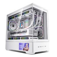 aigo 愛國者 星璨 嵐屏顯版 M-ATX臺式機箱 白色