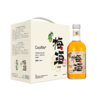 CoolMe 青梅龍井8度330ml*4瓶禮盒 酷蜜微醺果酒贈(zèng)杯子 團(tuán)圓分享裝送禮