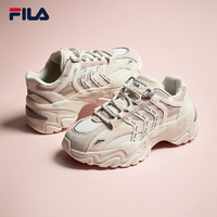 FILA 斐樂魚刺2代老爹鞋女鞋反光休閑鞋秋季復古厚底增高鞋運動鞋