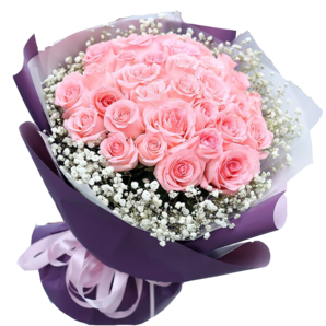 花遞鮮花速遞33朵玫瑰花束生日禮物送女朋友同城配送當(dāng)日達(dá) 【月光戀人】33朵粉玫瑰|JD427 平時(shí)價(jià)