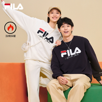 【蜂狂雙11】FILA 斐樂情侶圓領加絨衛(wèi)衣男2024秋季新款男女同款