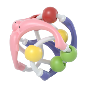 Baoli寶麗嬰兒玩具手抓球6個月寶寶玩具搖鈴0一1歲2幼兒學(xué)爬早教轉(zhuǎn)轉(zhuǎn)球 1205A海豚健力球【opp袋裝】