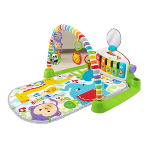 費雪（Fisher-Price）嬰兒玩具新生兒見面禮新生兒禮盒-豪華鋼琴繽紛健身器FWT06