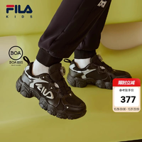 FILA KIDS斐樂童鞋兒童跑步鞋冬季款男女大童旋鈕貓爪復古運動鞋