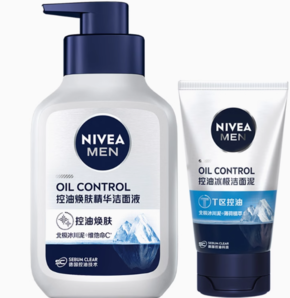 88VIP！NIVEA MEN 妮維雅男士 控油冰極精華潔面液 150ml+50ml