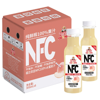 南航頭等倉(cāng)專供！福蘭農(nóng)莊 NFC純鮮榨100%水蜜桃果汁飲料300mL*6瓶