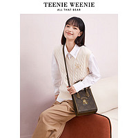 TEENIE WEENIE 手提斜跨包女美拉德包 摩卡棕色0206FW02BN01