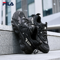 FILA 斐樂官方老爹鞋女鞋貓爪鞋5代2024秋季休閑鞋男鞋黑色運動鞋