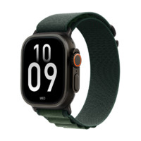 Apple 蘋果 Watch Ultra2 智能手表 GPS+蜂窩版 49mm 鈦金屬黑色 暗綠色高山回環(huán)式表帶 M