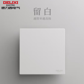 DELIXI 德力西 開關(guān)插座面板 CD295系列 斜五孔插座