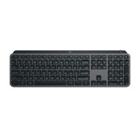 logitech 羅技 MX Keys S 108鍵 2.4G藍(lán)牙 雙模無(wú)線薄膜鍵盤(pán) 黑色 單光