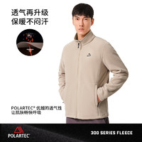 PELLIOT 伯希和 戶外Polartec300抓絨衣男春秋沖鋒衣內(nèi)膽開衫外套