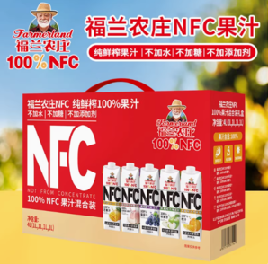 Farmerland 福蘭農(nóng)莊 NFC100%果汁混合裝1L*4瓶禮盒