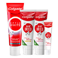 Colgate 高露潔 酵素美白4支裝（閃鉆亮白100g+酵素美白80g×2+酵素白桃40g）