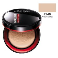 L'OREAL PARIS 黑胖子恒放溢彩持色啞光遮瑕輕墊霜 #240中性調(diào)自然色 14g(買一贈同款替換芯)