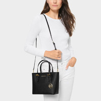 MICHAEL KORS 邁克·科爾斯 女包 Jet Set系列菜籃子托特單肩包 35T9GTVT0L BLACK