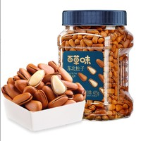 百草味東北松子425g罐裝大顆粒開口松子?xùn)|北特產(chǎn)干果年貨堅(jiān)果零食