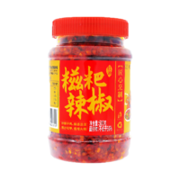 貴三紅紅油糍粑辣椒涼拌燒烤貴州辣子雞調(diào)料料 調(diào)味醬 蒜香調(diào)味醬瓶裝 1瓶裝