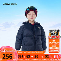 CONVERSE 匡威 冬季新款加絨加厚保暖羽絨服 正黑色